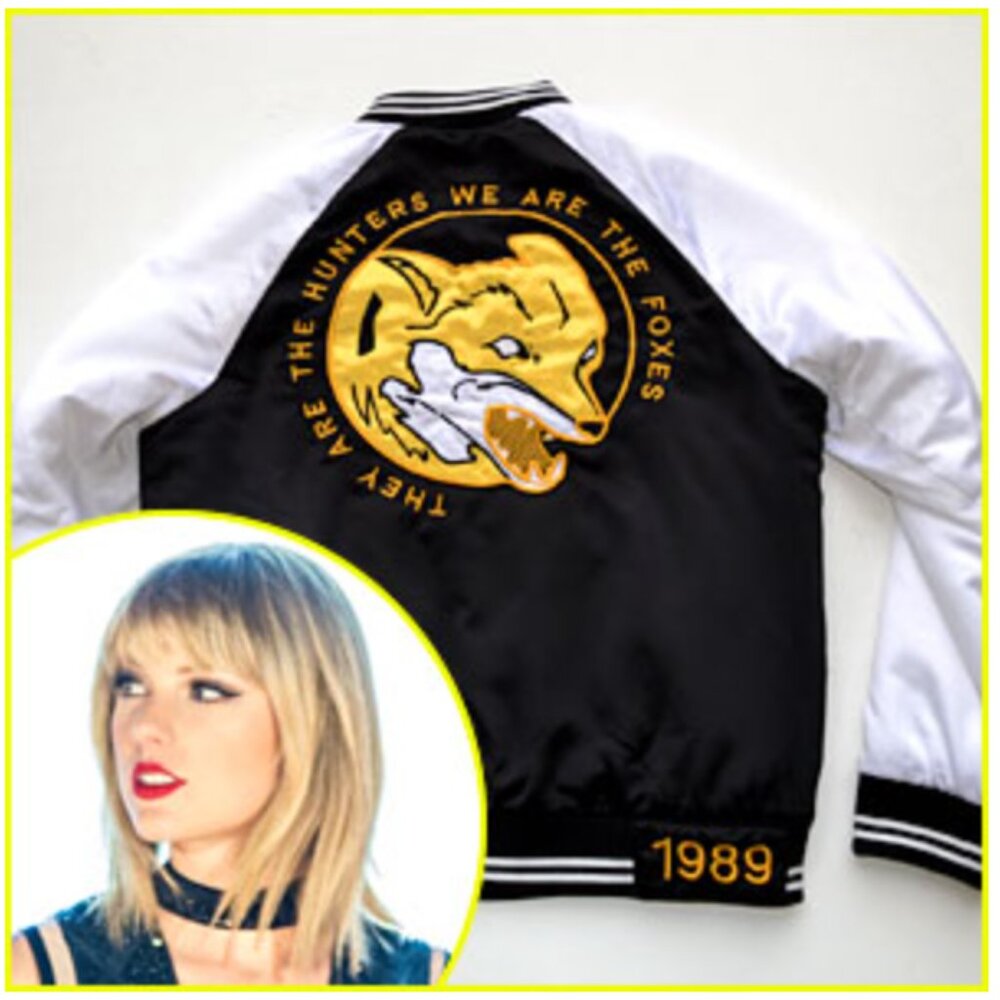 Lmtd Ed Official Taylor Swift 1989 embroidered bomber jacket "I Know Places" - Picture 2 of 15